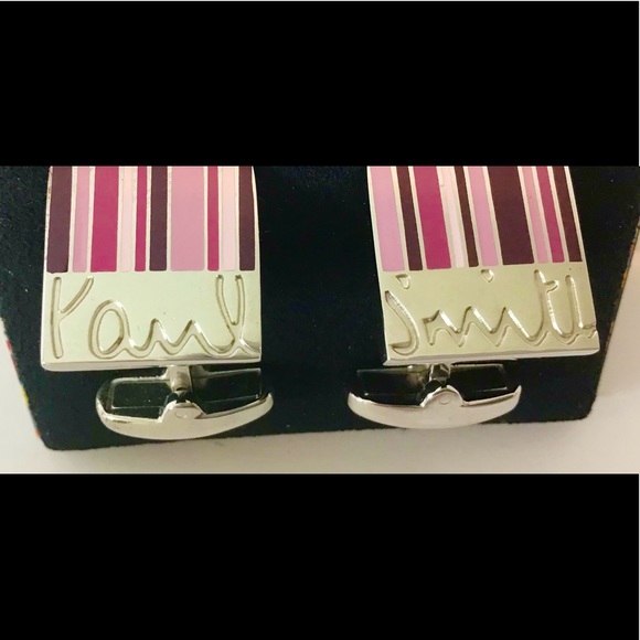 PAUL SMITH NEW Signature Stripe Cufflinks 40% off - Picture 1 of 4